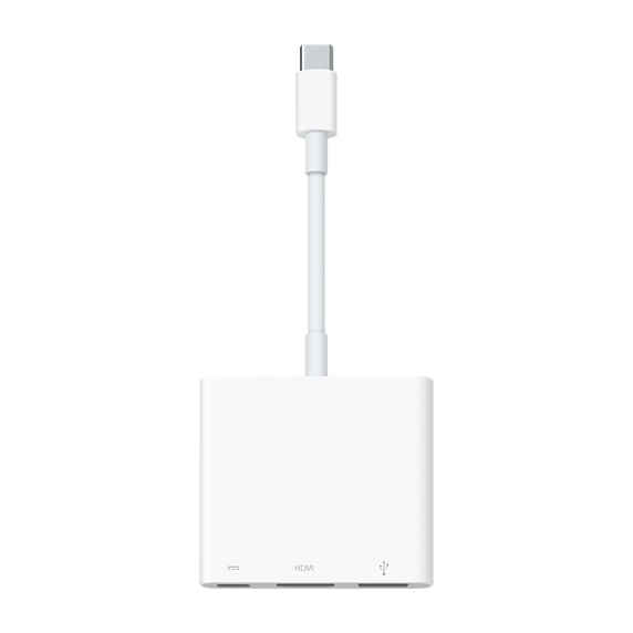 Разветвитель USB-C Apple MJ1K2ZM/A 3порт. белый