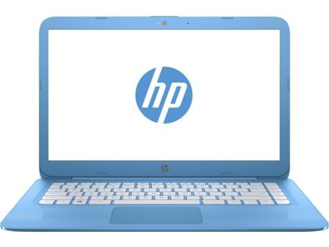 Ноутбук HP Stream 14-ax011ur Celeron N3060/2Gb/eMMC32Gb/Intel HD Graphics 400/14"/HD (1366x768)/Windows 10 64/lt.blue/WiFi/BT/Cam