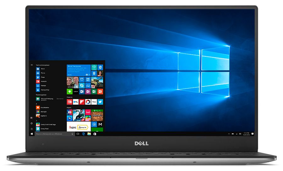 Ультpaбук Dell XPS 13 Core i5 8250U/8Gb/SSD256Gb/Intel HD Graphics 620/13.3"/FHD (1920x1080)/Windows 10 Professional 64/silver/WiFi/BT/Cam