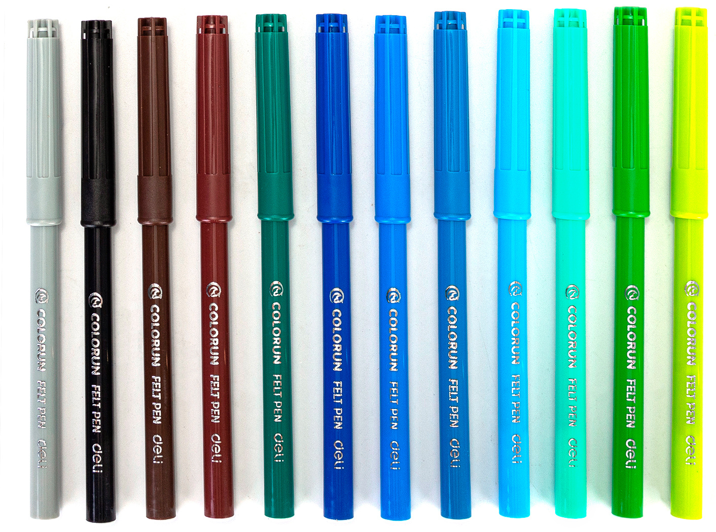 Фломастеры Deli EC10023 ColoRun Вентилируемый 24цв. пакет с европодвесом (Только Упаковками 12)