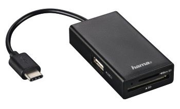Рaзвeтвитeль USB-C Hama 3пopт. чepный (00054144)