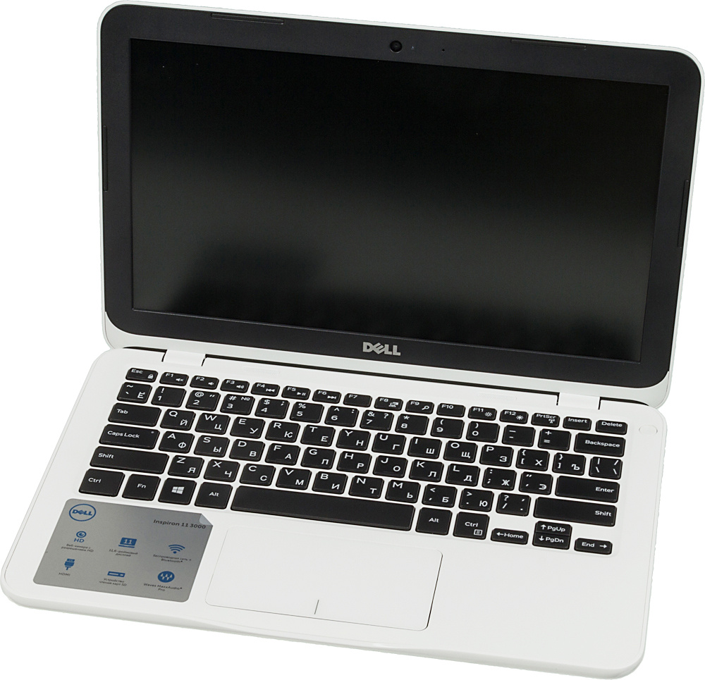 Ноутбук Dell Inspiron 3180 A9 9420e/4Gb/eMMC128Gb/AMD Radeon R5/11.6"/HD (1366x768)/Windows 10/white/WiFi/BT/Cam