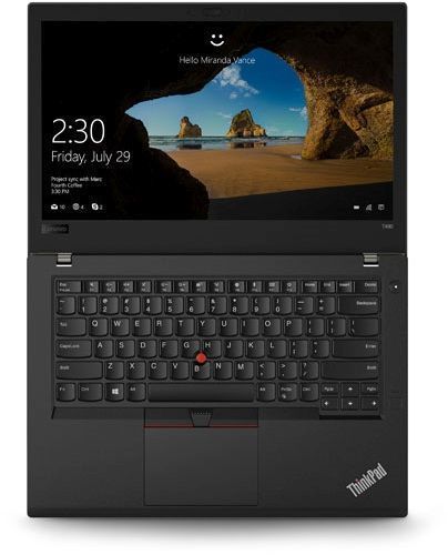Ноутбук Lenovo ThinkPad T480 Core i5 8250U/8Gb/SSD256Gb/Intel UHD Graphics 620/14"/IPS/FHD (1920x1080)/Windows 10 Professional 64/black/WiFi/BT/Cam