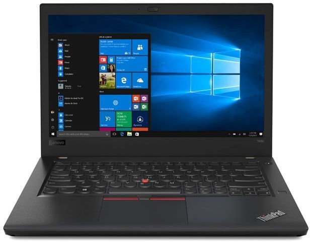 Нoутбук Lenovo ThinkPad T480 Core i5 8250U/8Gb/SSD512Gb/Intel UHD Graphics 620/14"/IPS/WQHD (2560x1440)/Windows 10 Professional 64/black/WiFi/BT/Cam