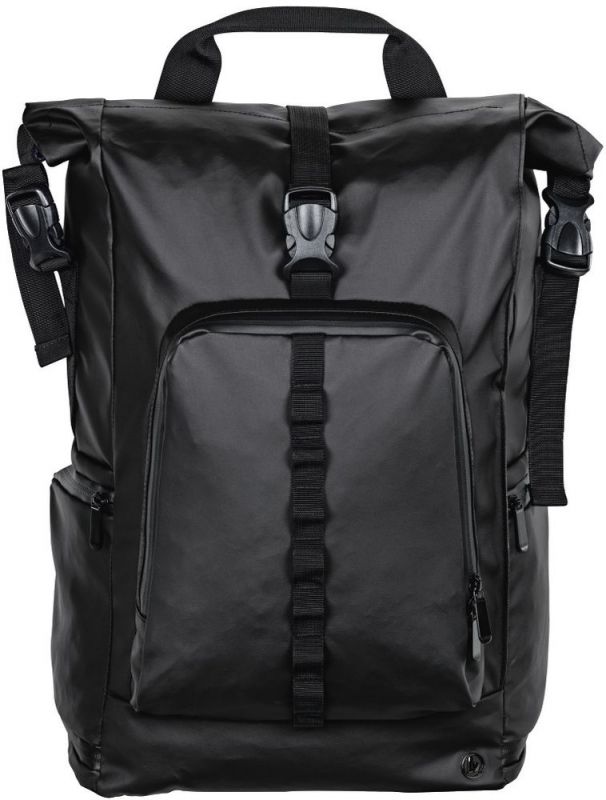 Рюкзак для ноутбука 15.6" Hama Roll-Top черный полиуретан (00101817)