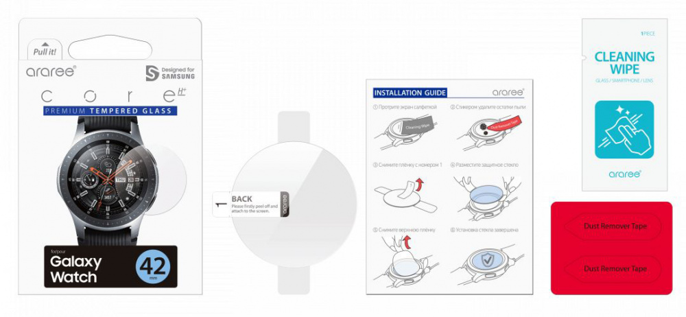 Стекло защитное Samsung araree by KDLAB GP-R815KDEEAIA для Samsung Galaxy Watch