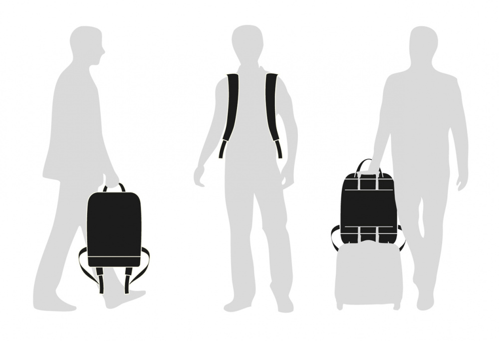 Рюкзак Moleskine CLASSIC (ET86UBKB20) 32x42x11см эко-кожа синий сапфир