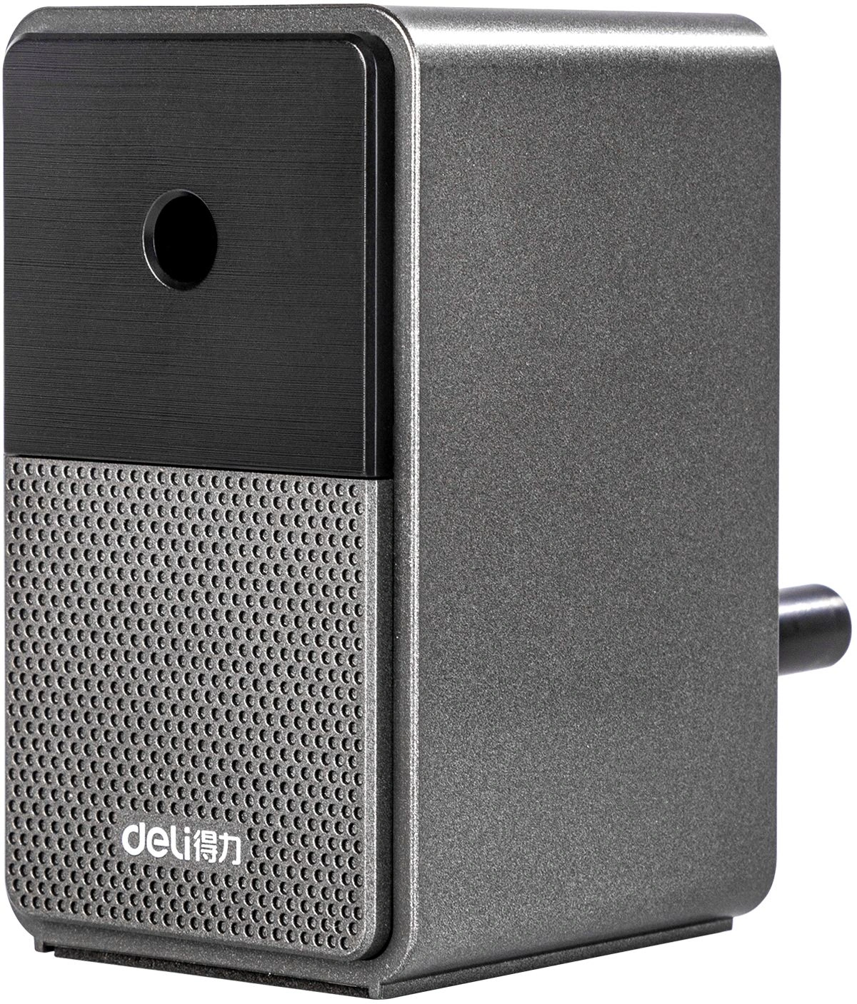 Точилка для карандашей механическая Deli 71160Black 1 отверстие пластик черный