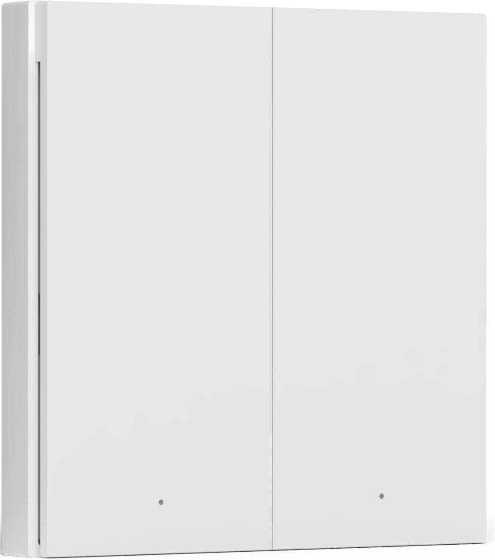 Умный выключатель Aqara Wireless Remote Switch H1 2-хкл. белый (WRS-R02)