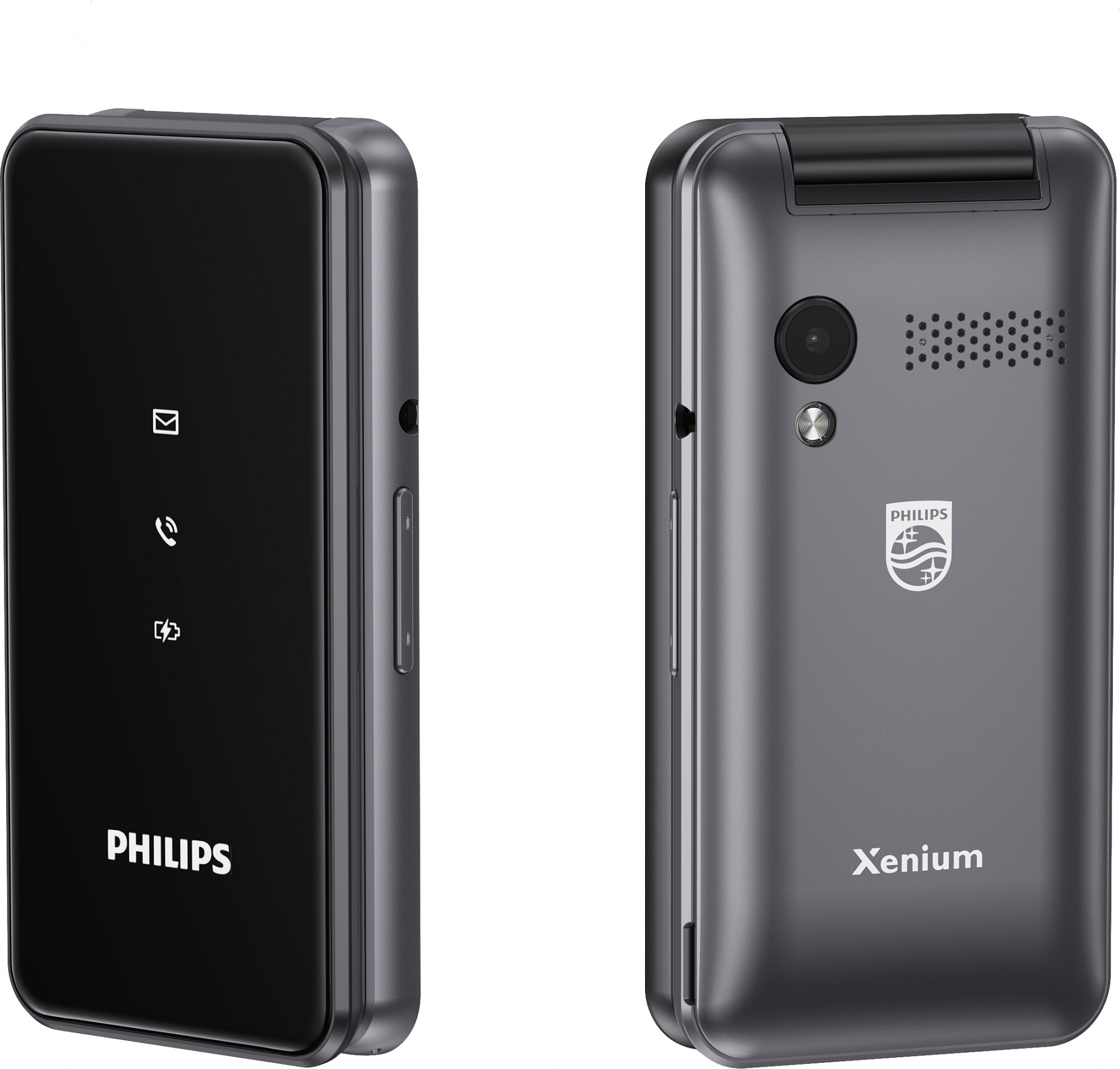 Мобильный телефон Philips E2601 Xenium темно-серый раскладной 2Sim 2.4