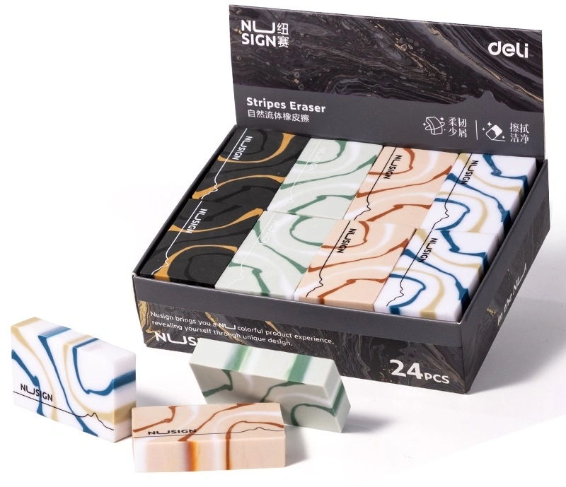 Ластик Deli NS155-C 30x50x10.5мм ассорти (Только Упаковками 24)