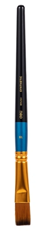 Кисть Deli EC409-16 синтетика плоск. №16 (Только Упаковками 80)