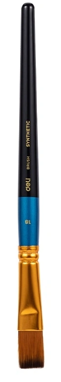 Кисть Deli EC409-18 синтетика плоск. №18 (Только Упаковками 25)