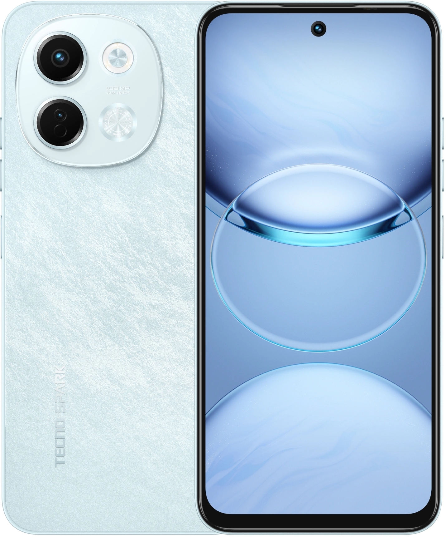 Смартфон Tecno Spark 30 5G 128Gb 6Gb голубой моноблок 3G 4G 2Sim 6.67" 720x1600 Android 14 108Mpix 802.11 a/b/g/n/ac NFC GPS GSM900/1800 Protect FM microSD max1024Gb