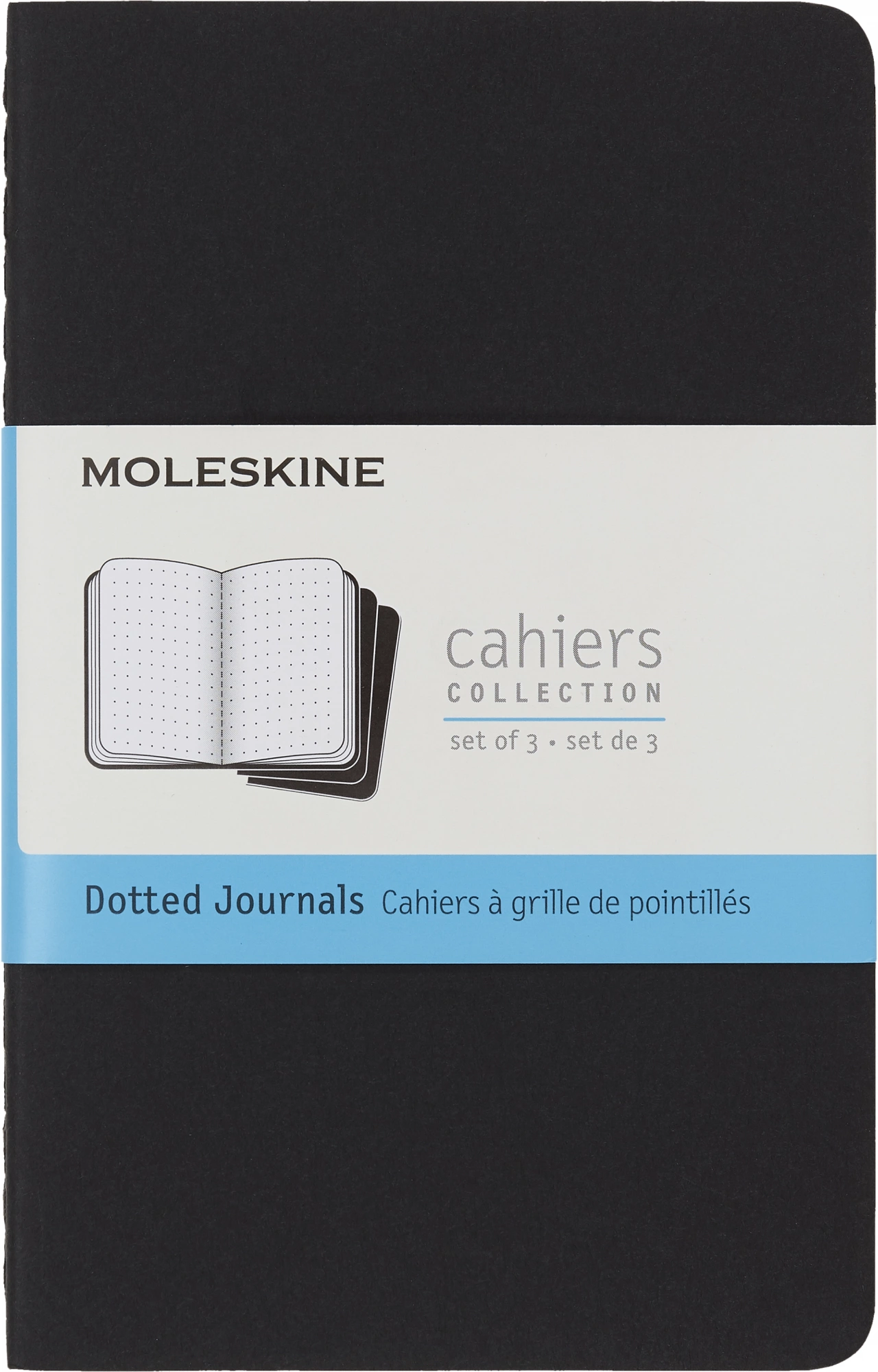 Блокнот Moleskine CAHIER JOURNAL QP314 Pocket 90x140мм обложка картон 64стр. пунктир черный (3шт)