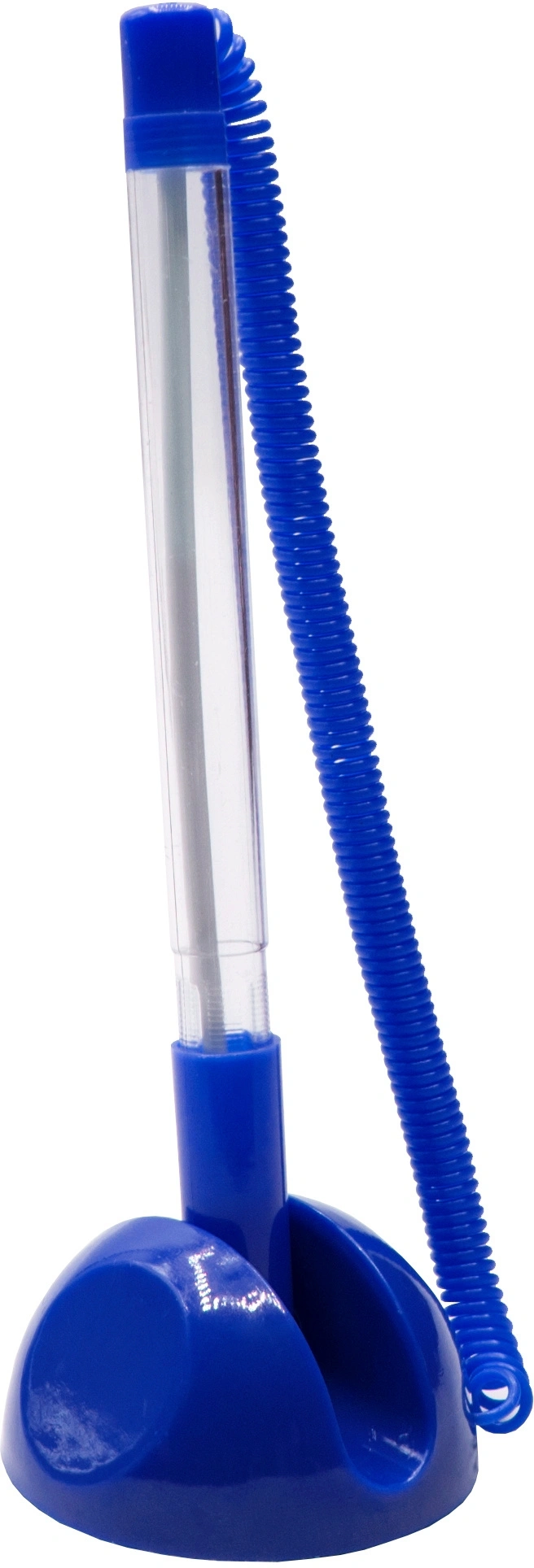 Ручка шариков. Silwerhof Eco синий d=0.7мм син. черн. индив. пак.ев. на подставке сменный стержень линия 0.5мм (Только Упаковками 24)