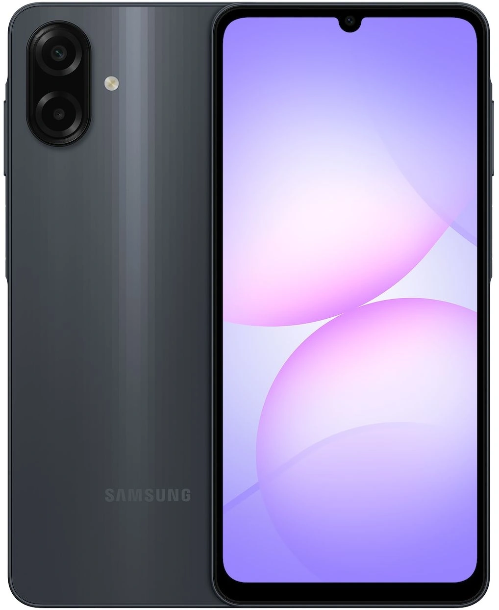 Смартфон Samsung SM-A075F Galaxy A07 64Gb 4Gb черный моноблок 3G 4G 2Sim 6.7" 720x1600 Android 15 50Mpix 802.11 a/b/g/n/ac GPS GSM900/1800 GSM1900 Protect microSD max2048Gb