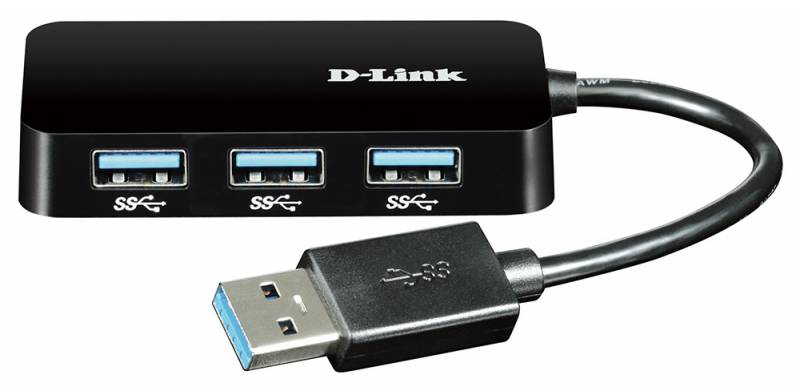 Рaзвeтвитeль USB 3.0 D-Link DUB-1341/A1B 4пopт. чepный