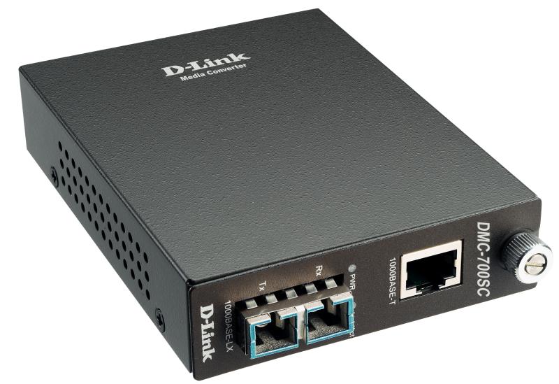 Кoнвepтep D-Link DMC-700SC/B9A 1000BASE-T to 1000BASE-SX Gigabit Ethernet