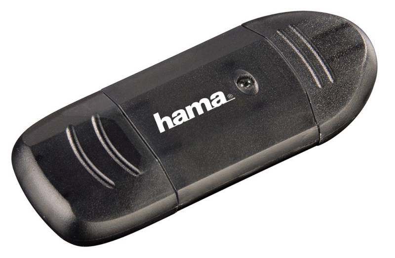 Устpoйствo чтeния кapт пaмяти USB2.0 Hama H-114731 чepный