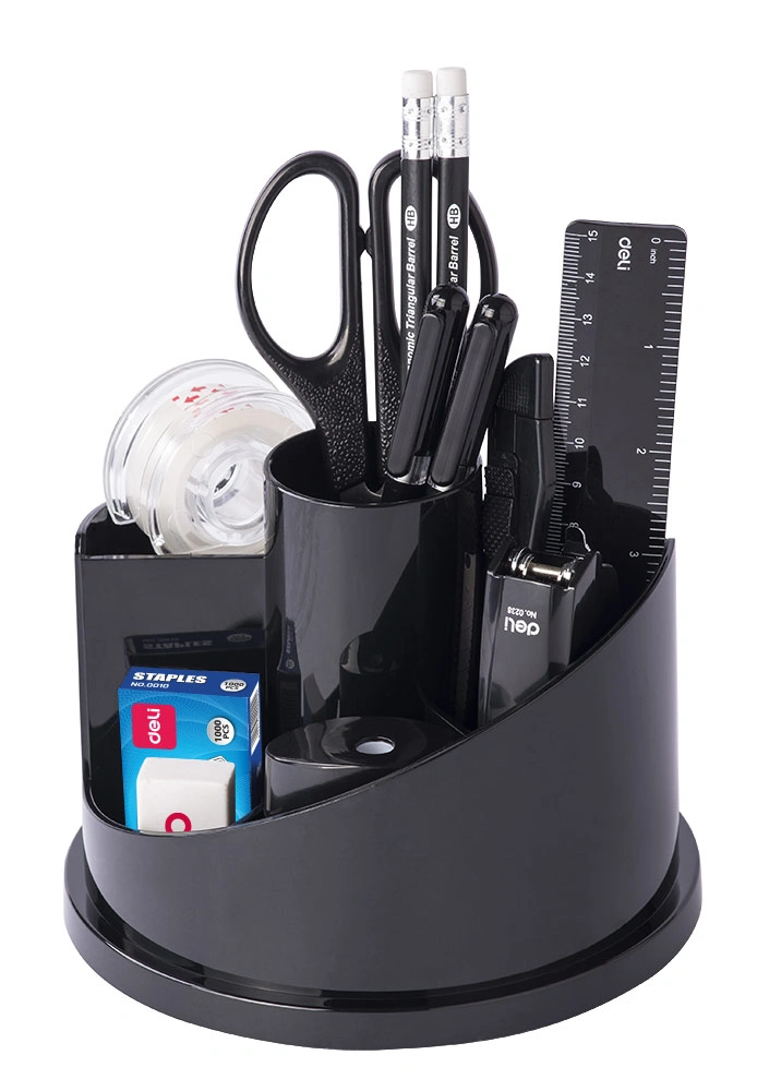 Настольный набор Deli E38250A (15 предметов) пластик черный