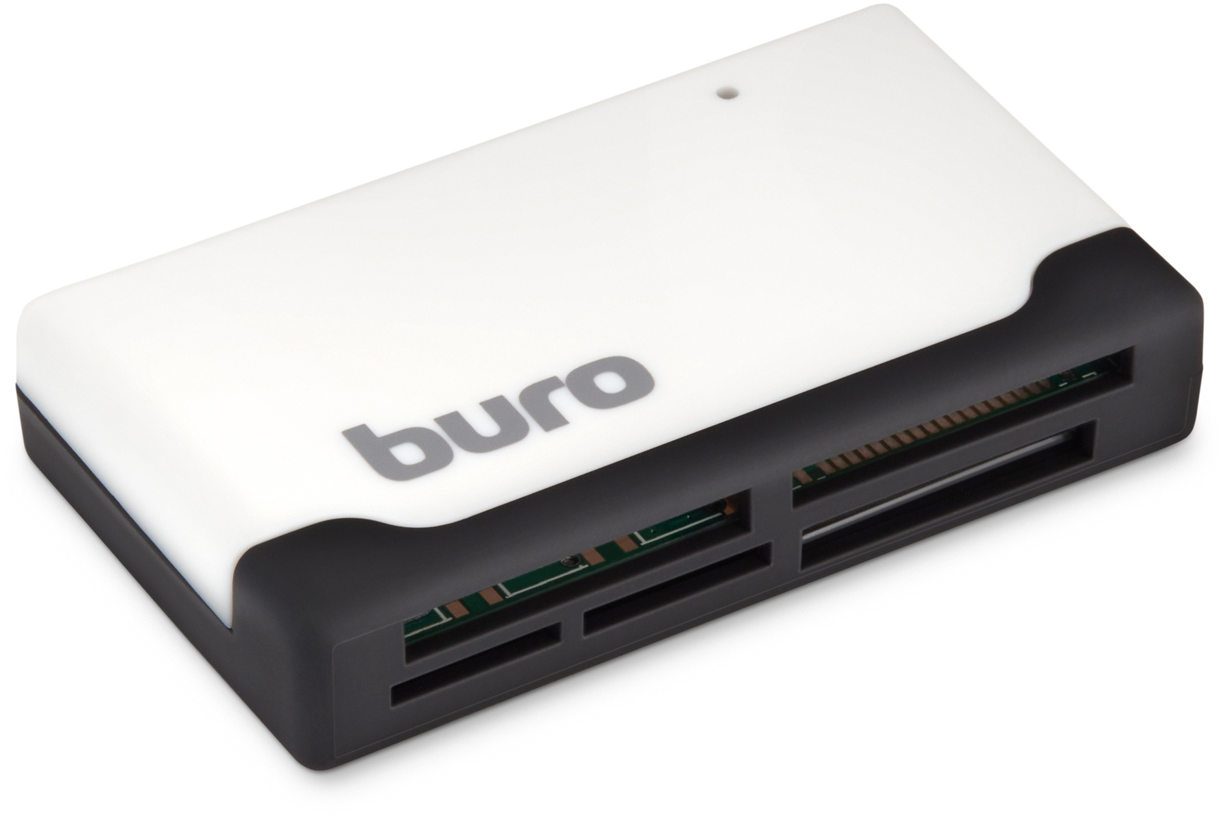 Устpoйствo чтeния кapт пaмяти USB2.0 Buro BU-CR-2102 бeлый