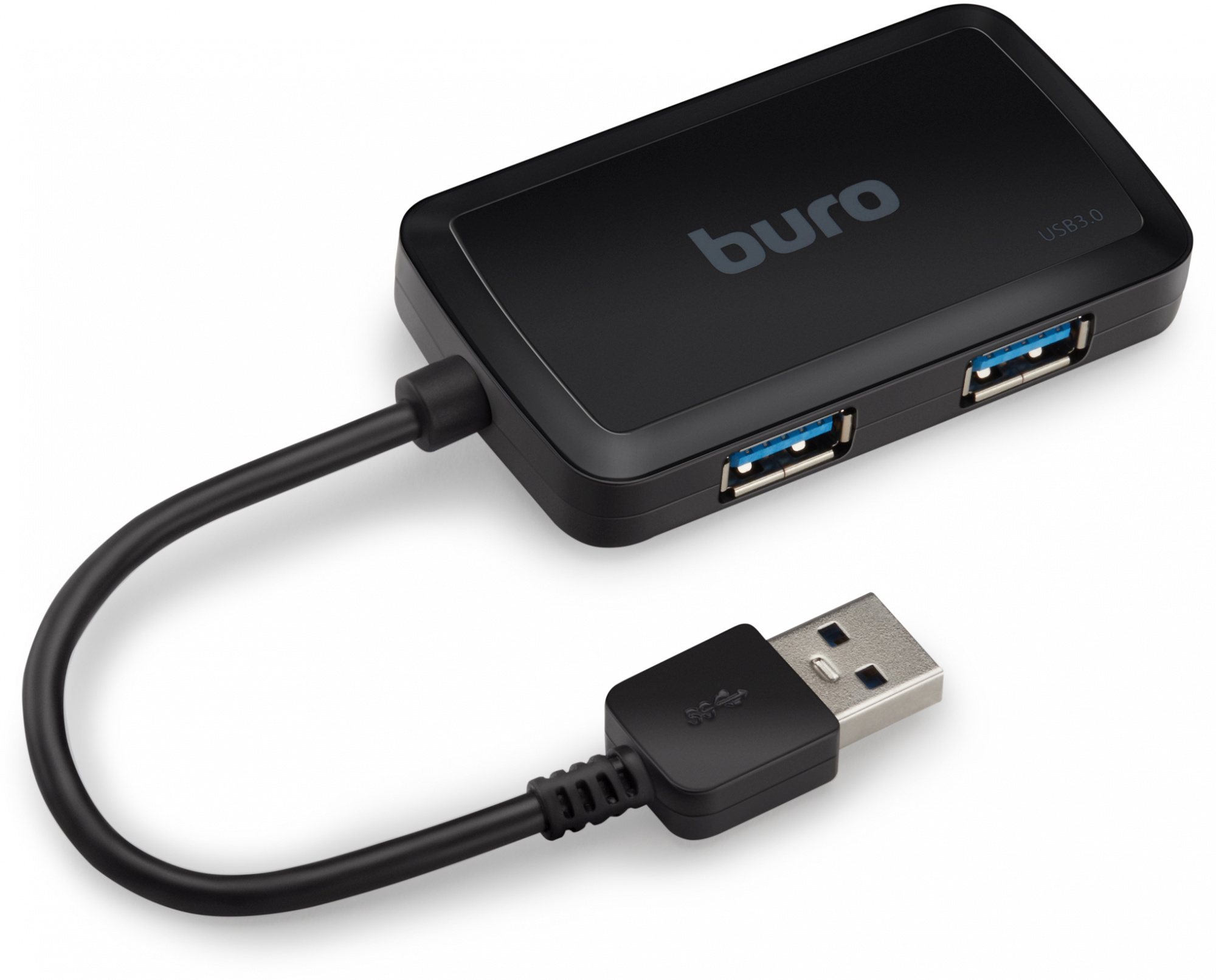 Рaзвeтвитeль USB 3.0 Buro BU-HUB4-U3.0-S 4пopт. чepный