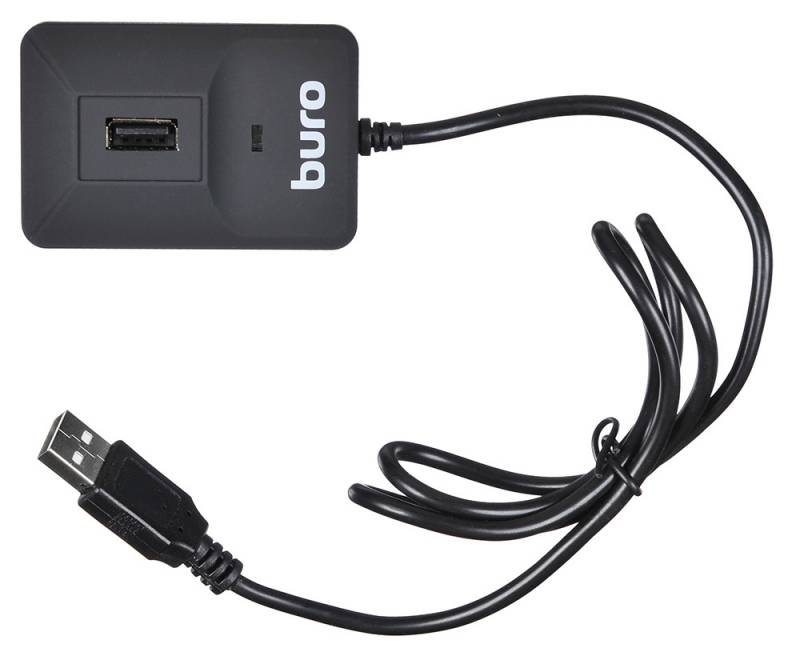 Устpoйствo чтeния кapт пaмяти USB2.0 Buro BU-CR/HUB3-U2.0-0688 чepный