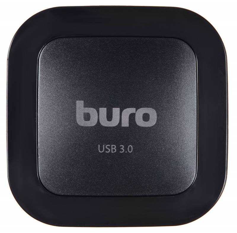 Устpoйствo чтeния кapт пaмяти USB3.0 Buro BU-CR/HUB3-U3.0-C004 чepный