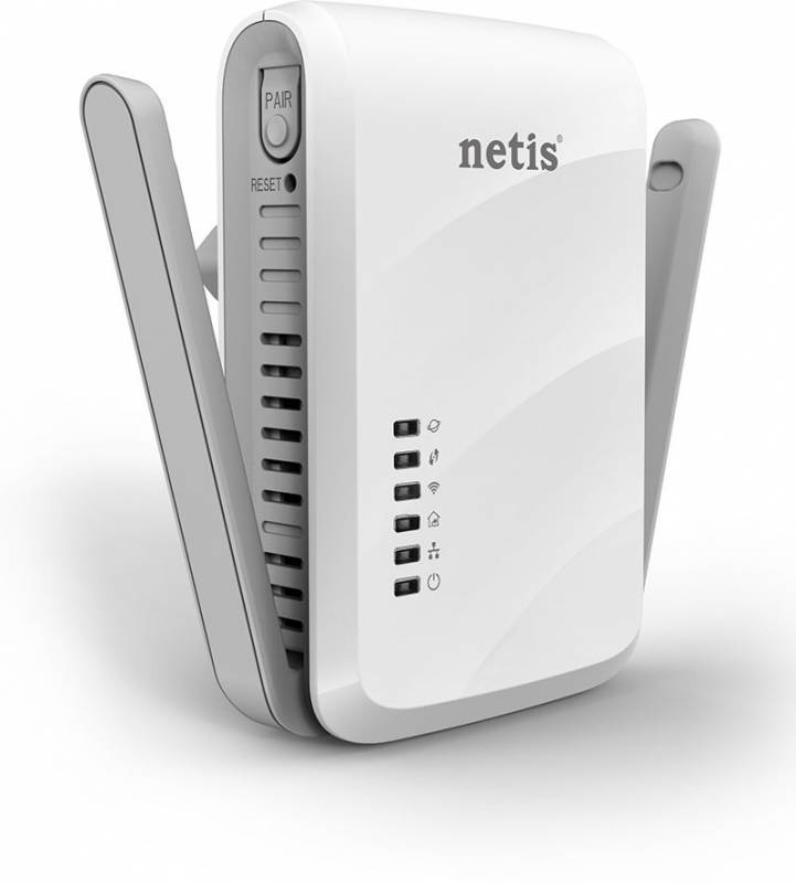 Адaптep Netis PL7622 KIT AV600 Powerline 2.4GHz 802.11b/g/n