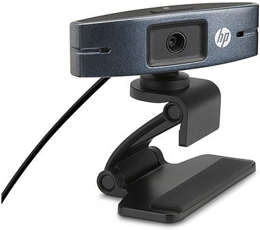 Камера Web HP HD 2300 черный USB2.0 с микрофоном