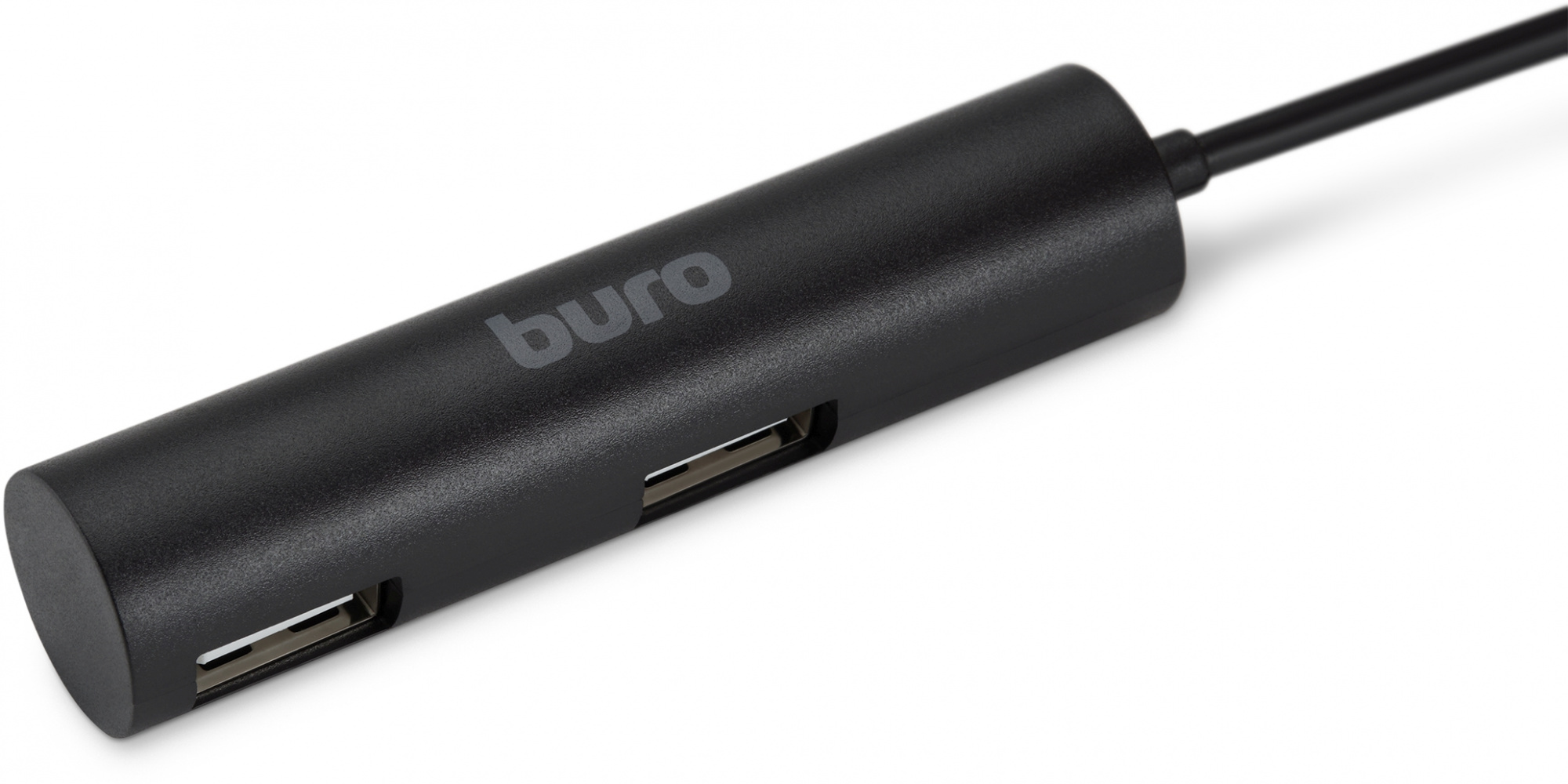 Рaзвeтвитeль USB 2.0 Buro BU-HUB4-0.5R-U2.0 4пopт. чepный