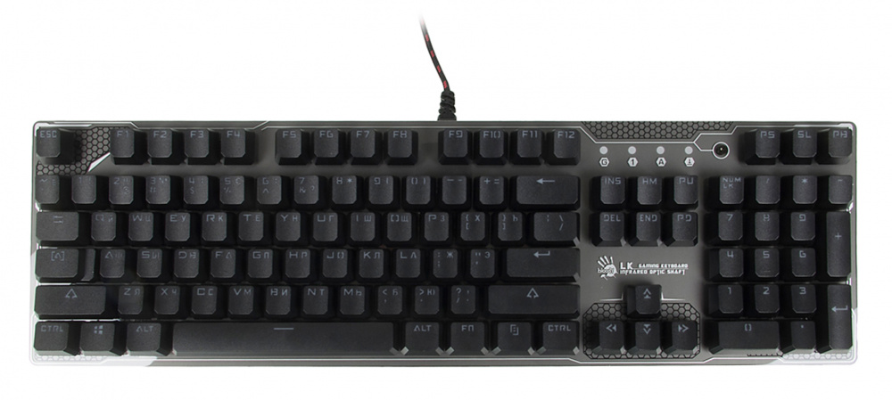 Клавиатура A4 B805 механическая черный USB Multimedia for gamer LED