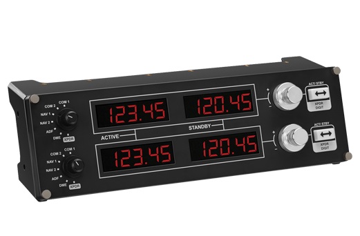 Геймпад Logitech G Saitek Pro Flight Radio Panel черный USB виброотдача