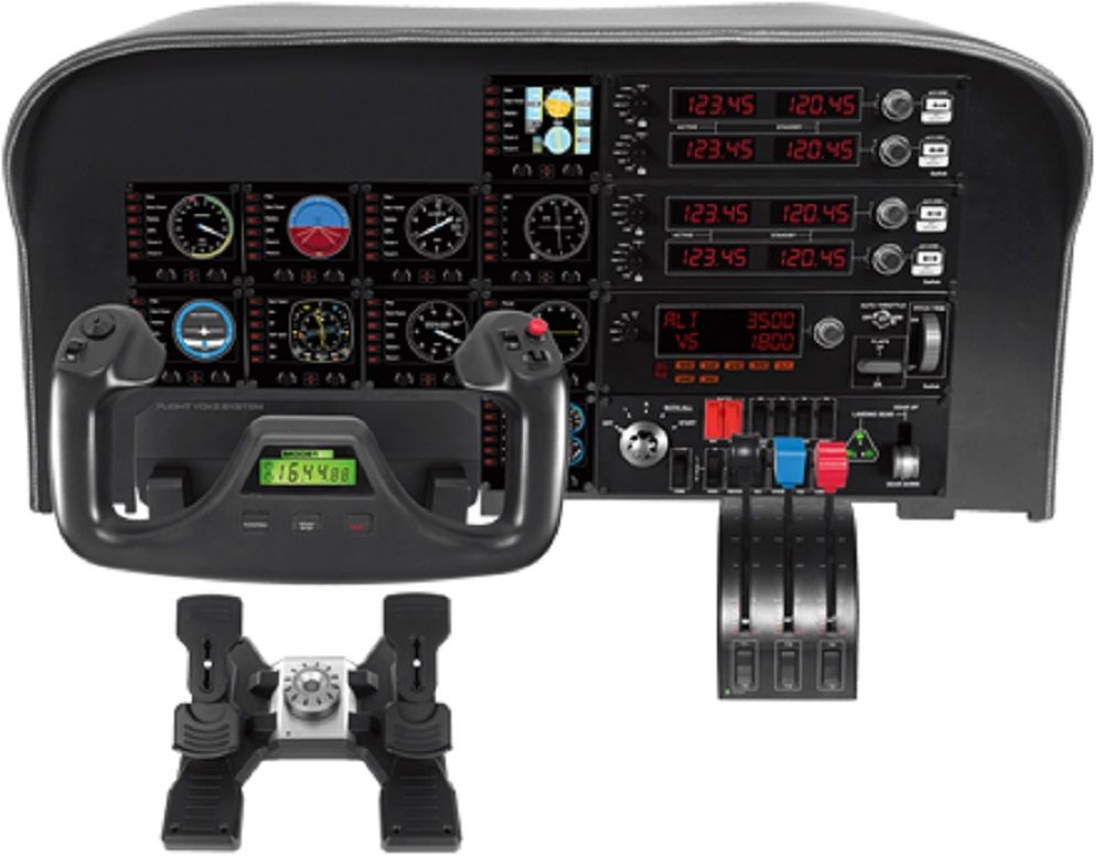 Геймпад Logitech G Saitek Pro Flight Switch Panel черный USB виброотдача