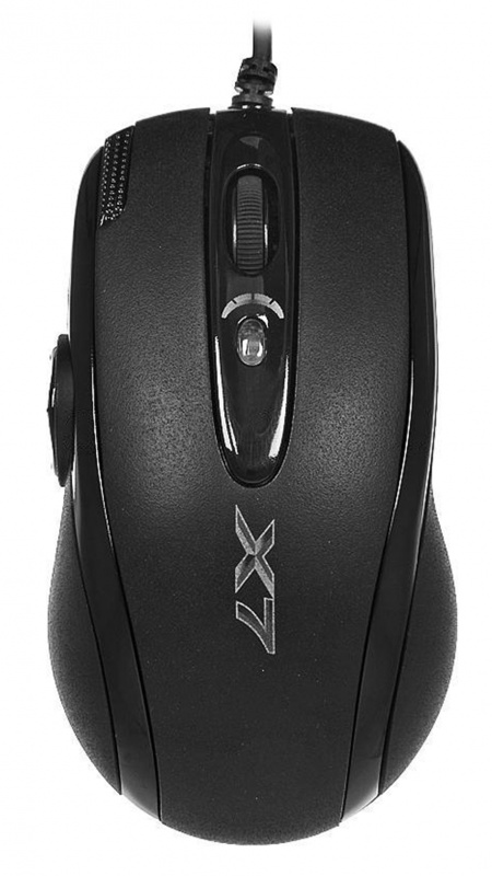 Мышь A4 X-755BK черный оптическая (2000dpi) USB игровая (9but)