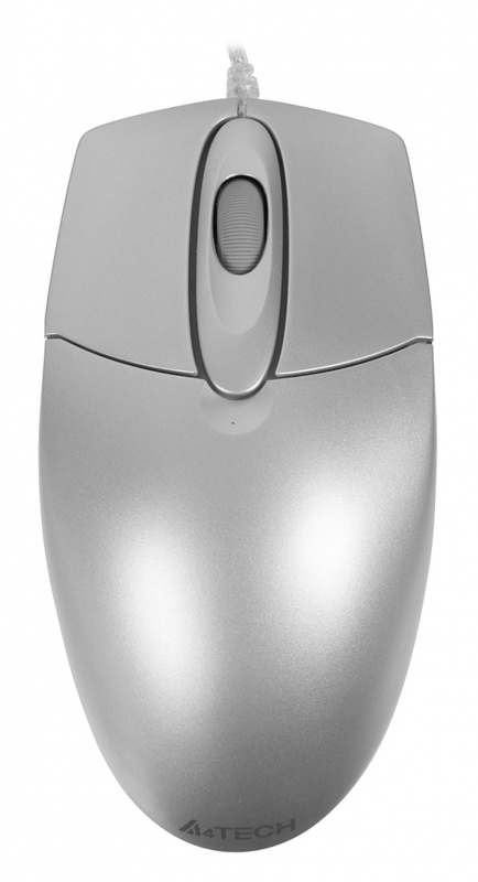 Мышь A4 OP-720 3D серебристый оптическая (800dpi) USB (2but)