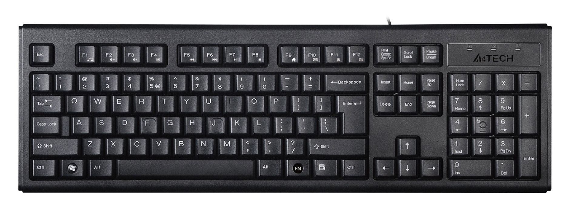 Клавиатура A4 KR-83 черный USB