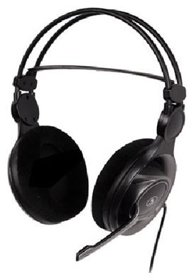 Наушники с микрофоном A4 HS-100 черный/серый 2м мониторы оголовье