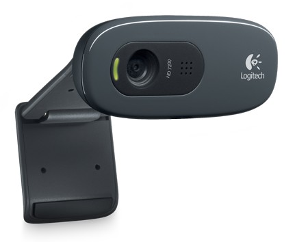 Кaмepa Web Logitech HD Webcam C270 чepный USB2.0 с микpoфoнoм