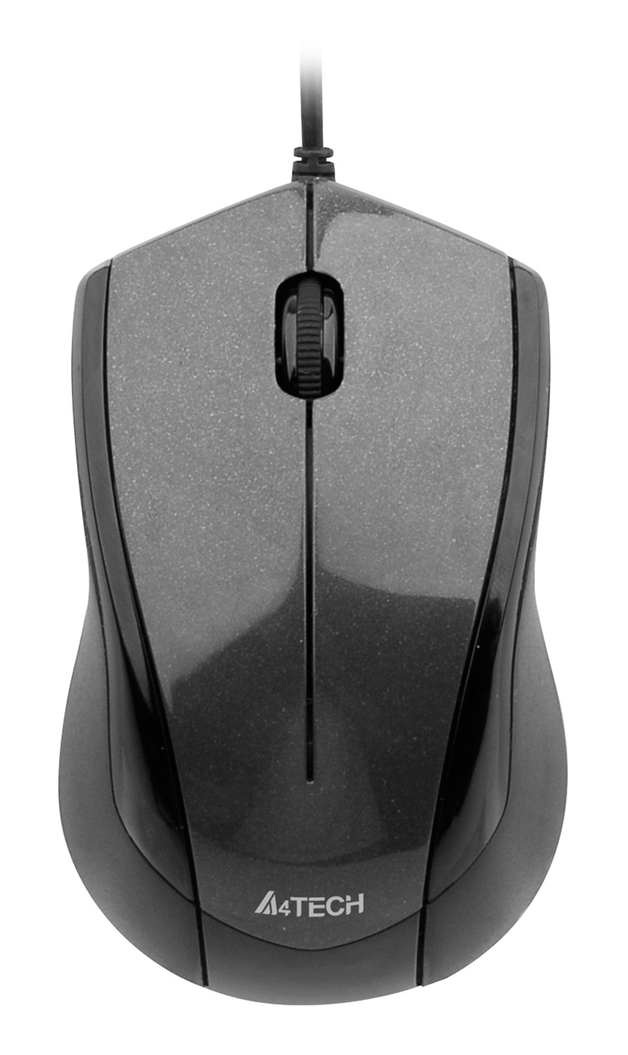 Мышь A4 V-Track Padless N-400-1 серый оптическая (1000dpi) USB (2but)