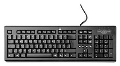Клавиатура HP Classic черный USB Multimedia
