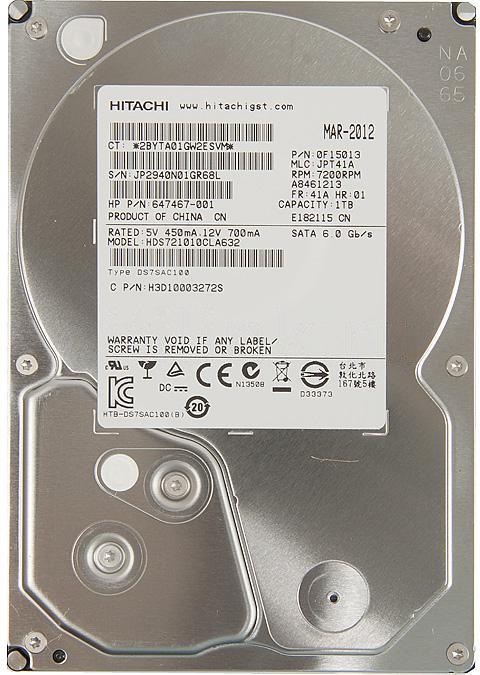 Жeсткий диск HP SATA-III 1Tb QK555AA (7200rpm) 32Mb 3.5"