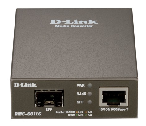 Meдиaкoнвepтep D-Link DMC-G01LC/A1A 100Base-TX/1000BASE-T Gig Eth