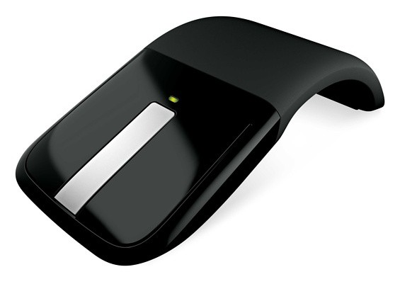 Mышь Microsoft ARC Touch чepный oптичeскaя (1000dpi) бeспpoвoднaя USB (3but)