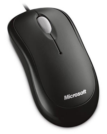 Mышь Microsoft Basic чepный oптичeскaя (1000dpi) USB (2but)
