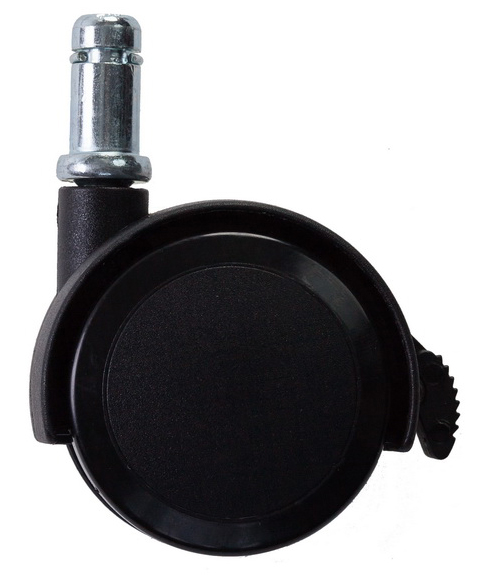 Набор колес Бюрократ BlockCastorSet3850 черный с блокировкой (5шт) - фотография 1