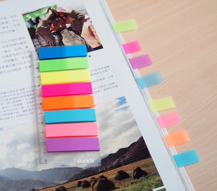 Закладки самокл. индексы пластиковые Stick`n 21345 12x45мм 8цв.в упак. 25лист на линейке европодвес (Только Упаковками 24)