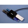 Рaзвeтвитeль USB 2.0 Hama Square1:4 4пopт. чepный (00012131)