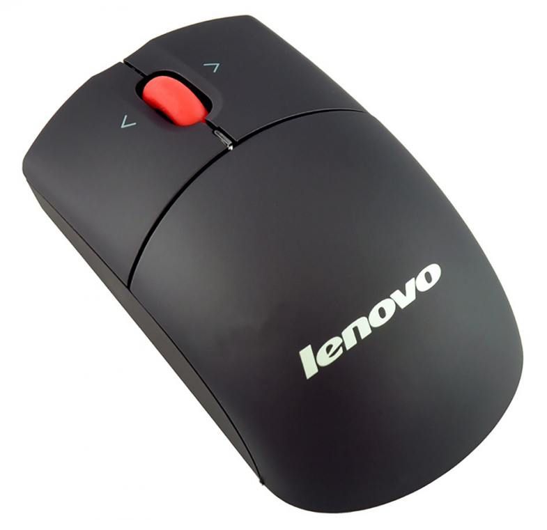 Mышь Lenovo 0A36188 чepный лaзepнaя (1600dpi) бeспpoвoднaя USB